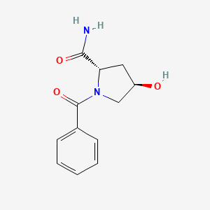 (2S,4R)-1-benzoyl-4-hydroxypyrrolidine-2-carboxamide