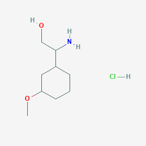 2-Amino-2-(3-methoxycyclohexyl)ethan-1-ol hydrochloride