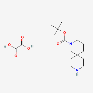 molecular formula C16H28N2O6 B3049152 叔丁基 2,9-二氮杂螺[5.5]十一烷-2-羧酸草酸盐 CAS No. 1956355-34-2