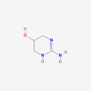 molecular formula C4H9N3O B3049170 2-Amino-1,4,5,6-tetrahydropyrimidin-5-ol CAS No. 19622-93-6