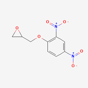molecular formula C9H8N2O6 B3049175 2-[(2,4-二硝基苯氧基)甲基]环氧乙烷 CAS No. 19652-60-9