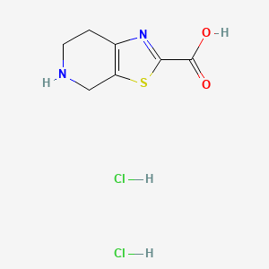 molecular formula C7H9ClN2O2S B3049177 4,5,6,7-Tetrahydro-thiazolo[5,4-c]pyridine-2-carboxylic acid dihydrochloride CAS No. 1965310-23-9