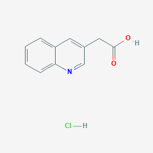 molecular formula C11H10ClNO2 B3049179 2-(Quinolin-3-yl)acetic acid hydrochloride CAS No. 19656-83-8