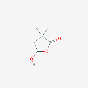 molecular formula C6H10O3 B3049198 5-Hydroxy-3,3-dimethyloxolan-2-one CAS No. 19758-36-2