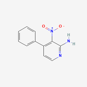 molecular formula C11H9N3O2 B3049207 2-Amino-3-nitro-4-phenylpyridine CAS No. 198017-57-1