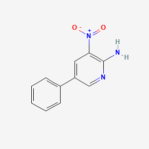 molecular formula C11H9N3O2 B3049208 2-氨基-3-硝基-5-苯基吡啶 CAS No. 198017-59-3