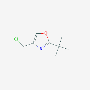 molecular formula C8H12ClNO B3049209 2-叔丁基-4-(氯甲基)-1,3-恶唑 CAS No. 198075-82-0