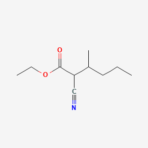 molecular formula C10H17NO2 B3049213 Ethyl 2-cyano-3-methylhexanoate CAS No. 19823-28-0
