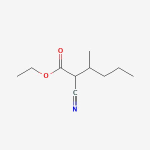 molecular formula C10H17NO2 B3049213 2-氰基-3-甲基己酸乙酯 CAS No. 19823-28-0