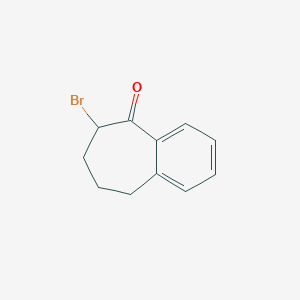 molecular formula C11H11BrO B3049219 6-Bromo-6,7,8,9-tetrahydro-5h-benzo[7]annulen-5-one CAS No. 19844-70-3
