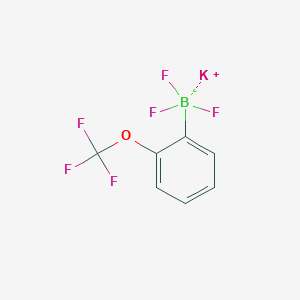 molecular formula C7H4BF6KO B3049226 Potassium trifluoro[2-(trifluoromethoxy)phenyl]boranuide CAS No. 1985700-36-4