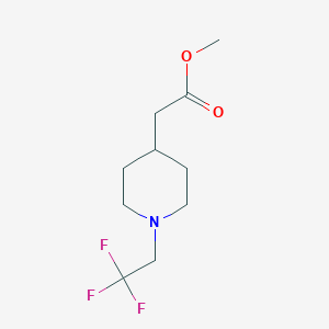 Methyl 2-[1-(2,2,2-trifluoroethyl)piperidin-4-yl]acetate