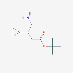 Tert-butyl 4-amino-3-cyclopropylbutanoate