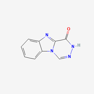 molecular formula C9H6N4O B3049259 [1,2,4]三嗪并[4,5-a]苯并咪唑-4(3H)-酮 CAS No. 20029-13-4