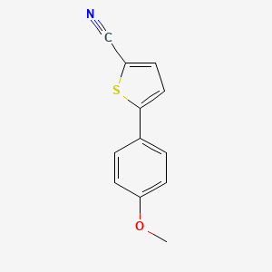 molecular formula C12H9NOS B3049264 5-(4-Methoxyphenyl)thiophene-2-carbonitrile CAS No. 200358-05-0