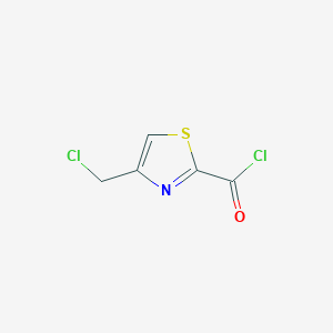 molecular formula C5H3Cl2NOS B3049265 4-(chloromethyl)-1,3-thiazole-2-carbonyl Chloride CAS No. 200418-16-2