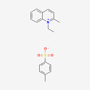molecular formula C19H21NO3S B3049266 1-Ethyl-2-methylquinolinium p-toluenesulfonate CAS No. 20048-92-4