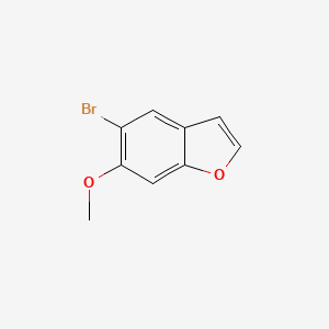 molecular formula C9H7BrO2 B3049271 5-Bromo-6-methoxy-1-benzofuran CAS No. 20073-17-0