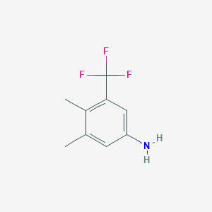 molecular formula C9H10F3N B3049273 3,4-Dimethyl-5-(trifluoromethyl)benzenamine CAS No. 2007909-20-6
