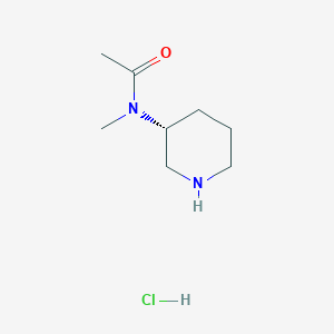 molecular formula C8H17ClN2O B3049276 N-Methyl-N-[(3R)-piperidin-3-yl]acetamide hydrochloride CAS No. 2007909-72-8