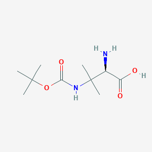 B3049277 (R)-2-Amino-3-((tert-butoxycarbonyl)amino)-3-methylbutanoic acid CAS No. 2007915-76-4