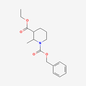 molecular formula C17H23NO4 B3049281 1-Benzyl 3-ethyl 2-methylpiperidine-1,3-dicarboxylate CAS No. 2007919-36-8