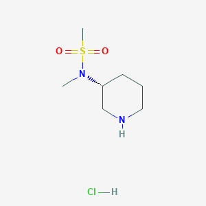 molecular formula C7H17ClN2O2S B3049282 N-Methyl-N-[(3R)-piperidin-3-yl]methanesulfonamide hydrochloride CAS No. 2007919-47-1