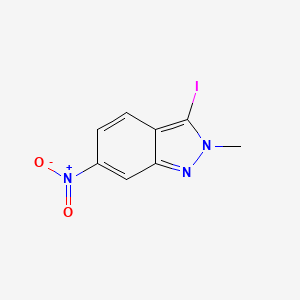 molecular formula C8H6IN3O2 B3049287 3-Iodo-2-methyl-6-nitro-2H-indazole CAS No. 2007921-28-8