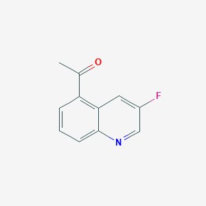 molecular formula C11H8FNO B3049290 1-(3-Fluoroquinolin-5-yl)ethanone CAS No. 2007925-06-4