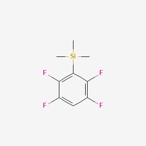 molecular formula C9H10F4Si B3049292 三甲基-(2,3,5,6-四氟苯基)硅烷 CAS No. 20083-07-2