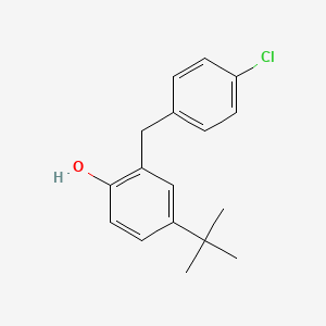 o-Cresol, 4-tert-butyl-alpha-(p-chlorophenyl)-