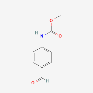 molecular formula C9H9NO3 B3049305 甲基(4-甲酰苯基)氨基甲酸酯 CAS No. 20131-81-1