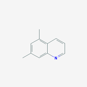 molecular formula C11H11N B3049308 Quinoline, 5,7-dimethyl- CAS No. 20150-89-4