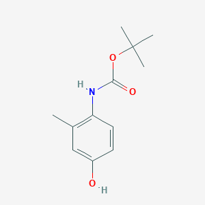 molecular formula C12H17NO3 B3049315 tert-Butyl (4-hydroxy-2-methylphenyl)carbamate CAS No. 201741-17-5