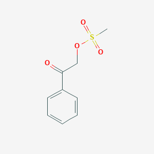 molecular formula C9H10O4S B3049319 Methanesulfonic acid 2-oxo-2-phenylethyl ester CAS No. 20187-61-5