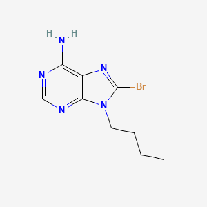 molecular formula C9H12BrN5 B3049324 (8-bromo-9-butyl-9H-purin-6-yl)amine CAS No. 202136-43-4