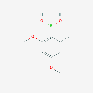 molecular formula C9H13BO4 B3049331 (2,4-Dimethoxy-6-methylphenyl)boronic acid CAS No. 202390-71-4