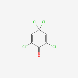 molecular formula C6H2Cl4O B3049334 2,4,4,6-Tetrachlorocyclohexa-2,5-dien-1-one CAS No. 20244-55-7