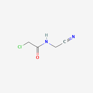 molecular formula C4H5ClN2O B3049346 2-chloro-N-(cyanomethyl)acetamide CAS No. 20301-57-9