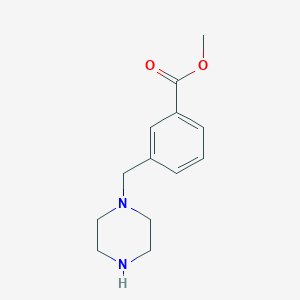 molecular formula C13H18N2O2 B3049348 Methyl 3-(piperazin-1-ylmethyl)benzoate CAS No. 203047-39-6