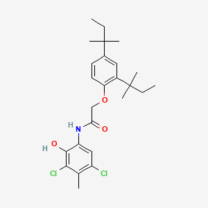 Acetamide, 2-[2,4-bis(1,1-dimethylpropyl)phenoxy]-N-(3,5-dichloro-2-hydroxy-4-methylphenyl)-