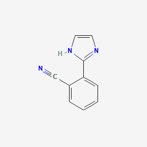 molecular formula C10H7N3 B3049371 2-(1H-咪唑-2-基)苯甲腈 CAS No. 204078-65-9