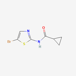 molecular formula C7H7BrN2OS B3049374 N-(5-bromo-1,3-thiazol-2-yl)cyclopropanecarboxamide CAS No. 20415-77-4