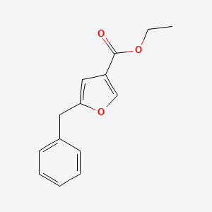 molecular formula C14H14O3 B3049375 5-苄基-3-呋喃酸乙酯 CAS No. 20416-14-2