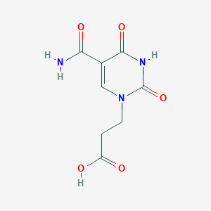 3-(5-Carbamoyl-2,4-dioxo-1,2,3,4-tetrahydropyrimidin-1-yl)propanoic acid