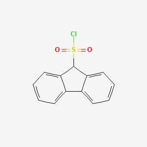 molecular formula C13H9ClO2S B3049388 9H-fluorene-9-sulfonyl chloride CAS No. 20449-15-4