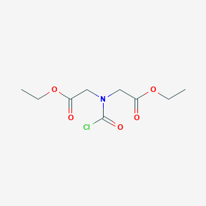 Glycine, N-(chlorocarbonyl)-N-(2-ethoxy-2-oxoethyl)-, ethyl ester