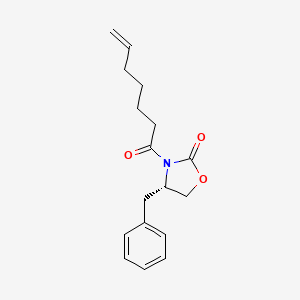 2-Oxazolidinone, 3-(1-oxo-6-heptenyl)-4-(phenylmethyl)-, (4S)-