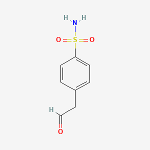 molecular formula C8H9NO3S B3049395 4-(2-Oxoethyl)benzenesulfonamide CAS No. 204838-35-7