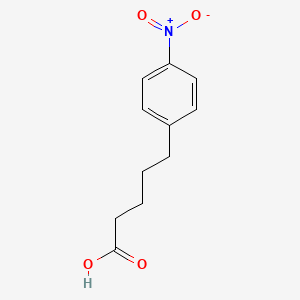 molecular formula C11H13NO4 B3049397 5-(4-Nitrophenyl)pentanoic acid CAS No. 20492-10-8